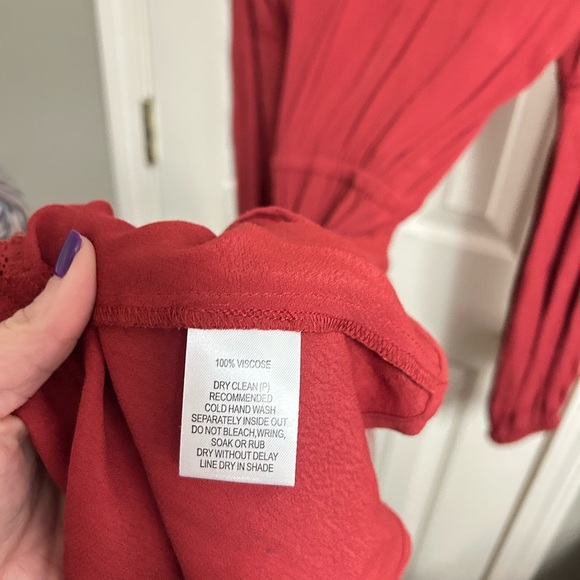 Rodeo Show Button Down Long Sleeve Hi-low Hem Dress Size 8 - Picture 3 of 5